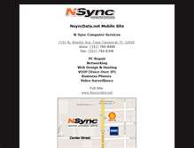 Tablet Screenshot of nsyncdata.net